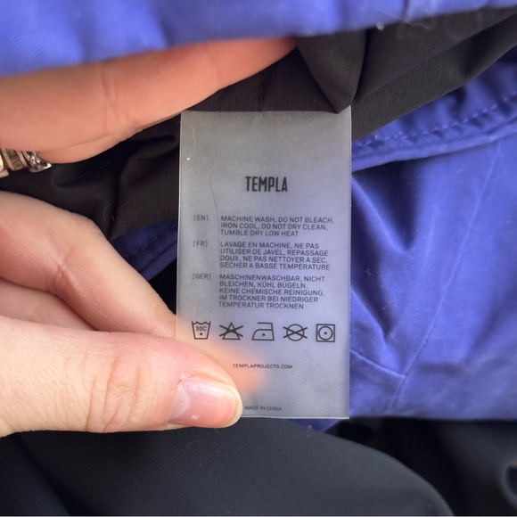 TEMPLA Blue Weatherproof Primaloft Insulated Ripstop Shell Snow Jacket - Picture 8 of 8